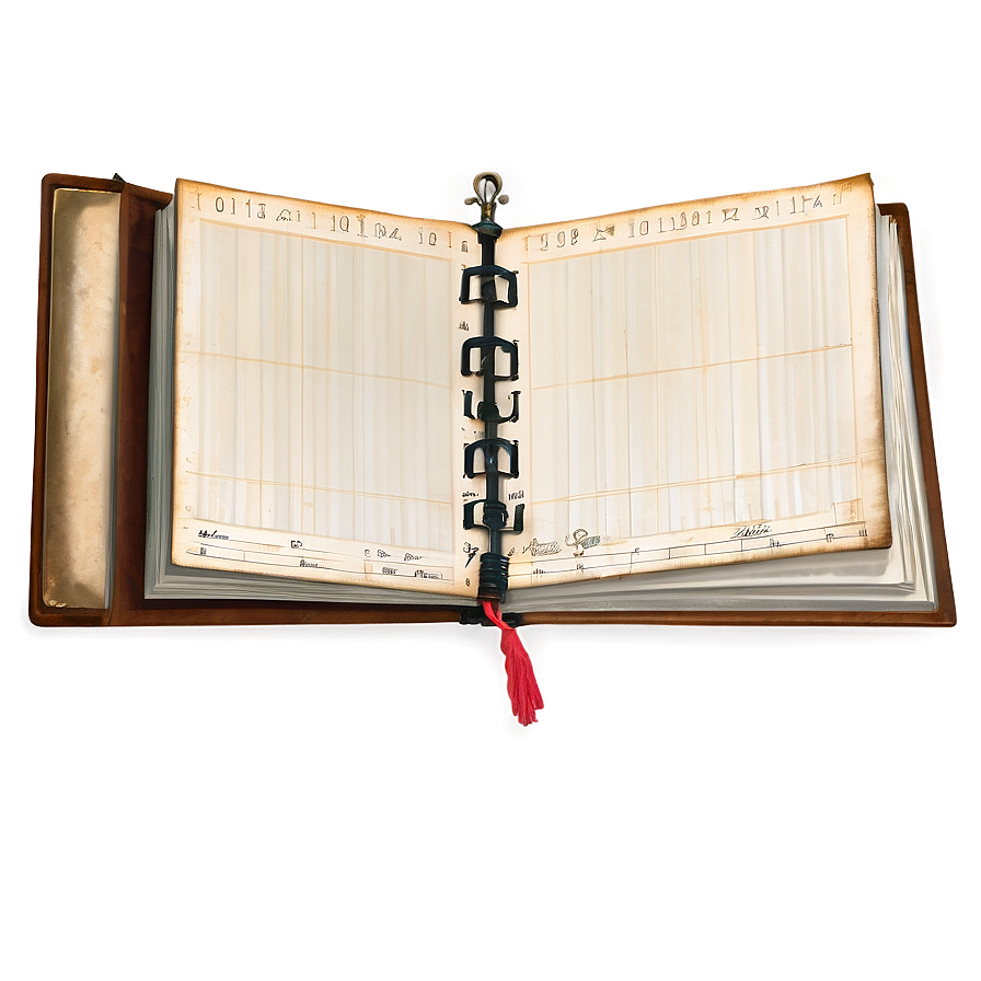 Antique Ledger Page Png Iat PNG Image