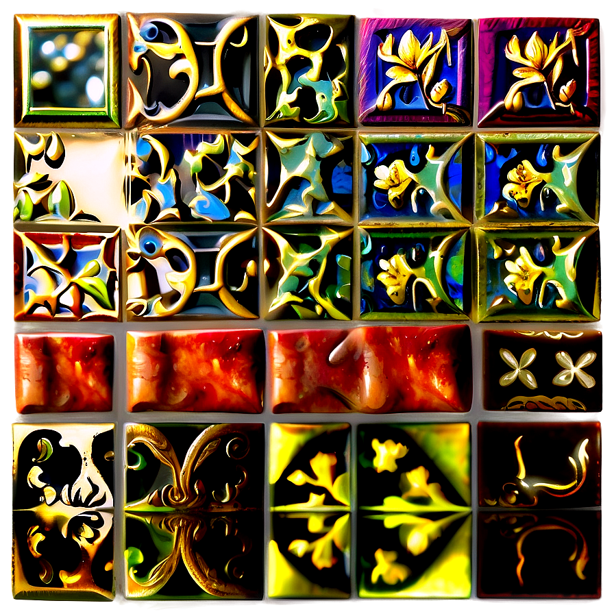 Antique Mirror Tiles Png 25 PNG Image