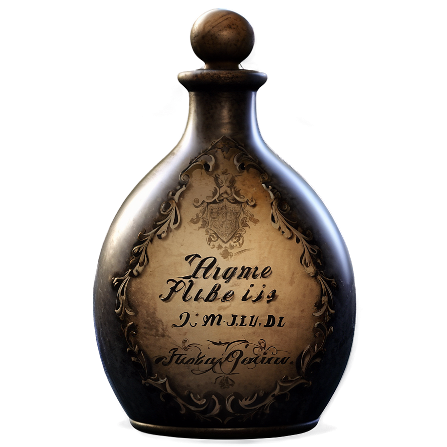 Antique Potion Bottle Png 06132024 PNG Image