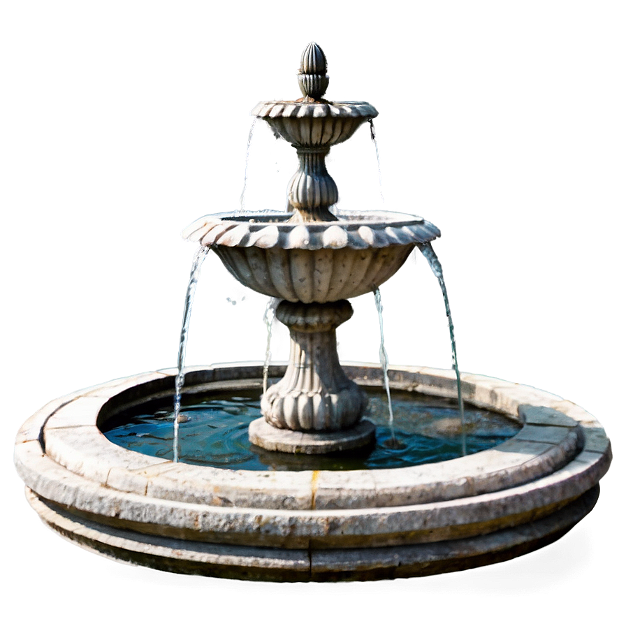 Antique Stone Fountain Png 10 PNG Image