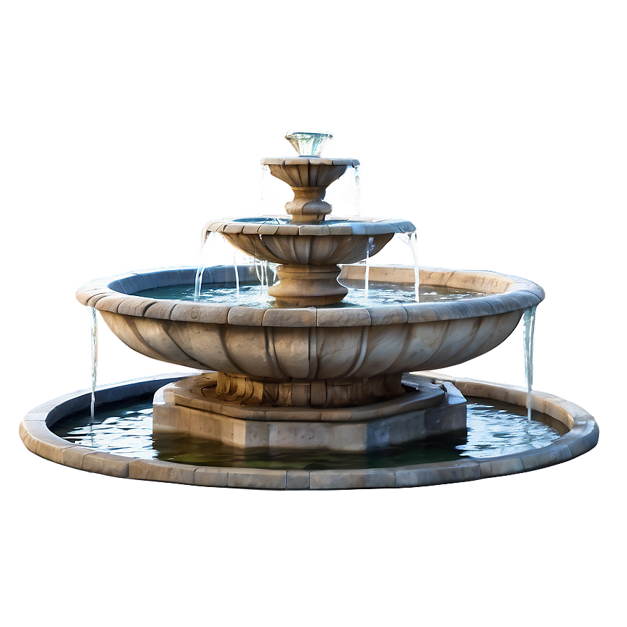 Antique Stone Fountain Png Myx PNG Image