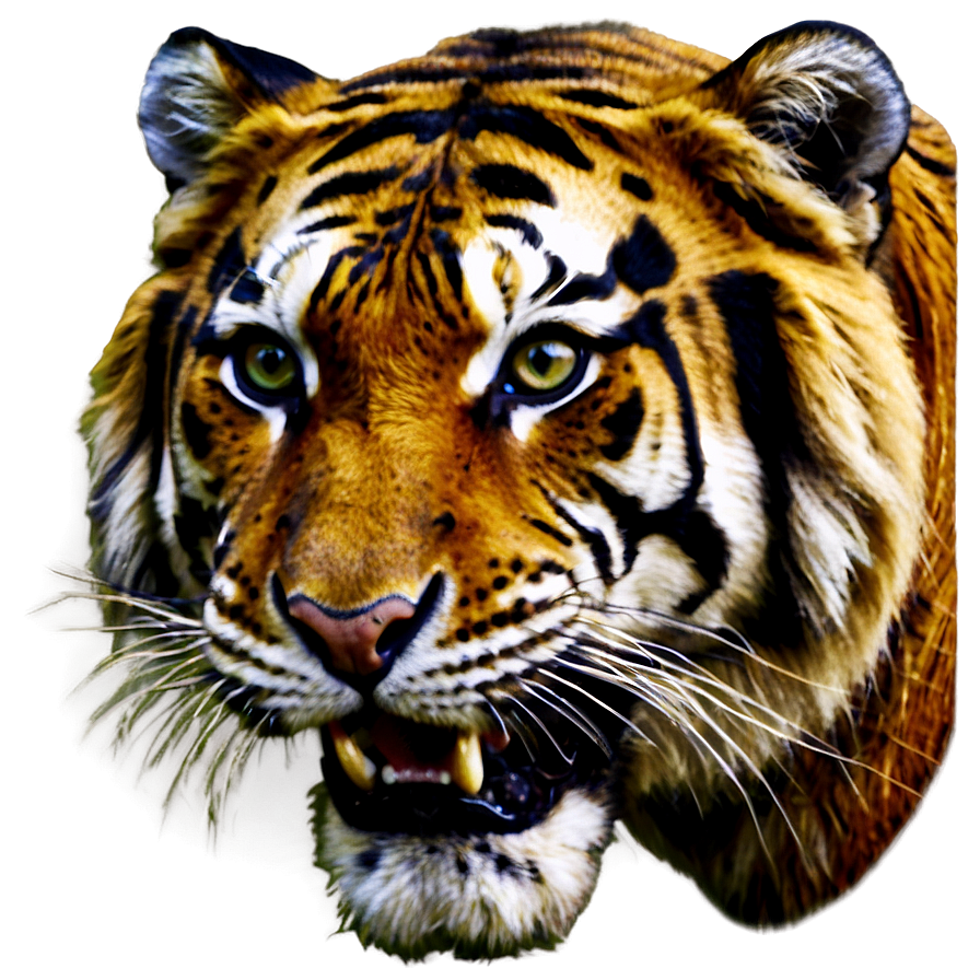 Antique Tiger Face Drawing Png Fxg19 PNG Image