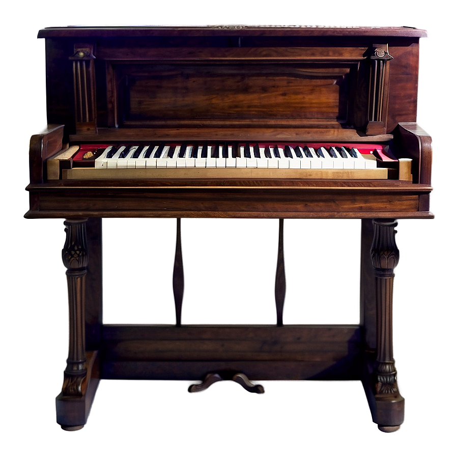 Antique Upright Piano Design Png 11 PNG Image