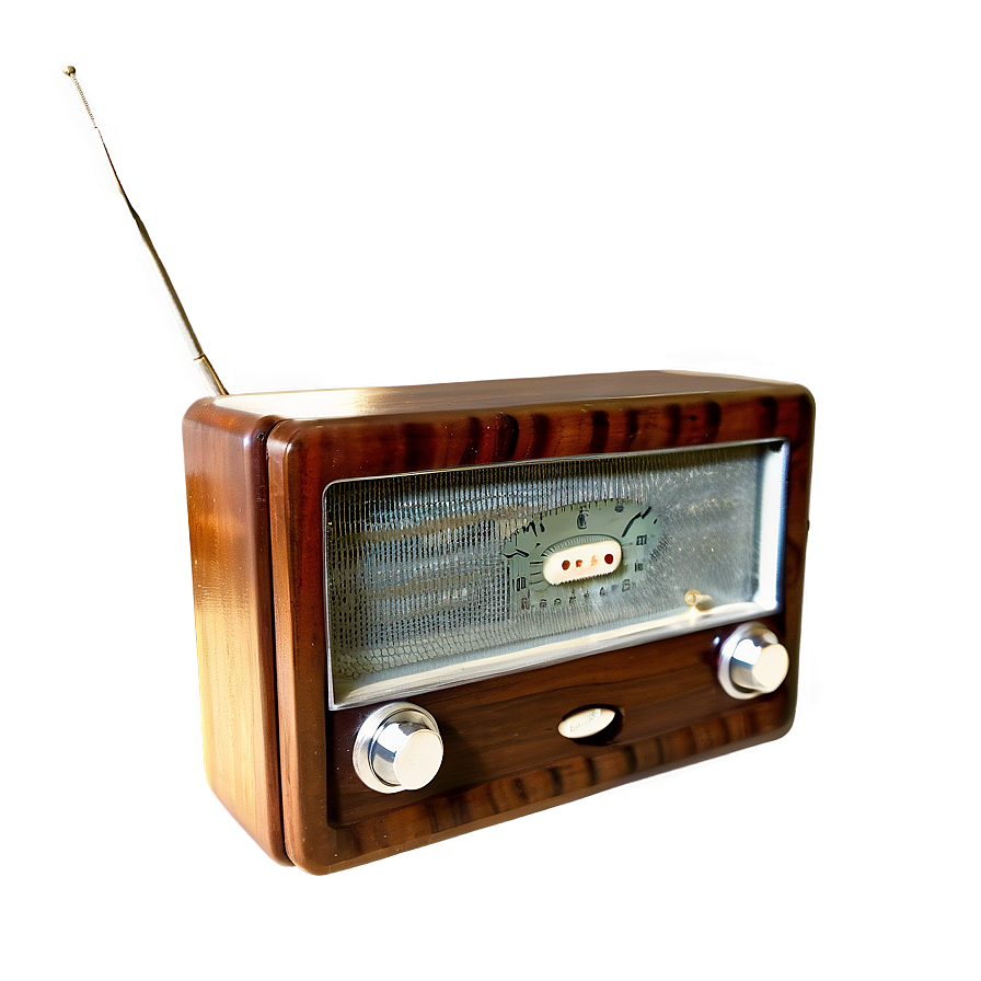 Antique Wood Radio Png 05242024 PNG Image