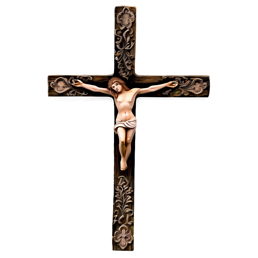 Antique Wooden Cross Png Dcd PNG Image