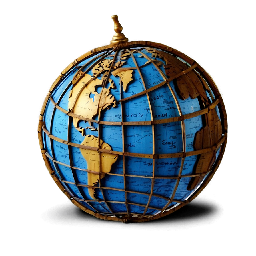 Antique World Globe Ball Png Tme PNG Image