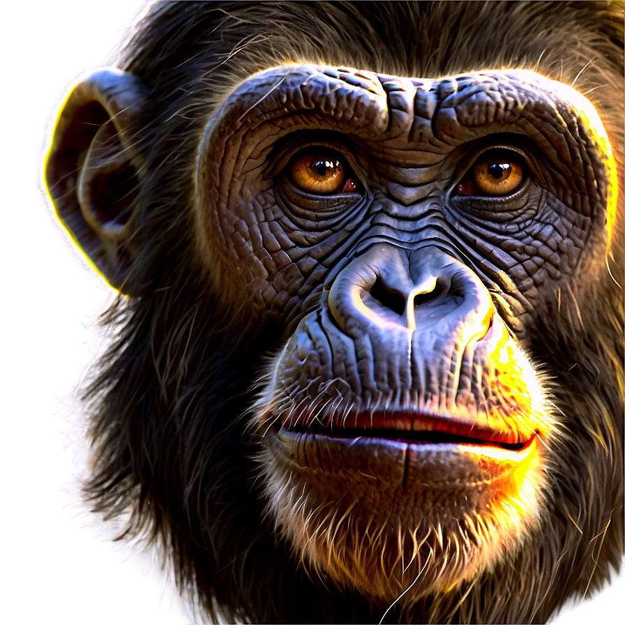 Ape Illustration Png Qif80 PNG Image