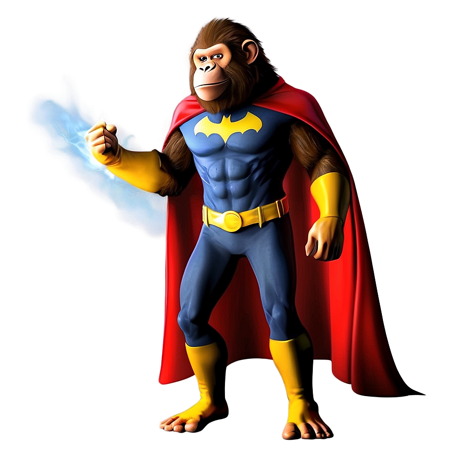 Ape Superhero Cape Png Nwp24 PNG Image