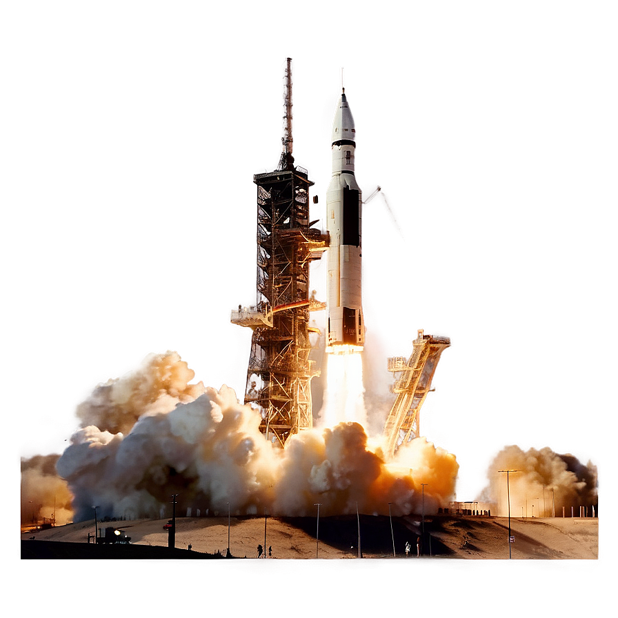 Apollo 11 Historic Launch Png Jyu PNG Image