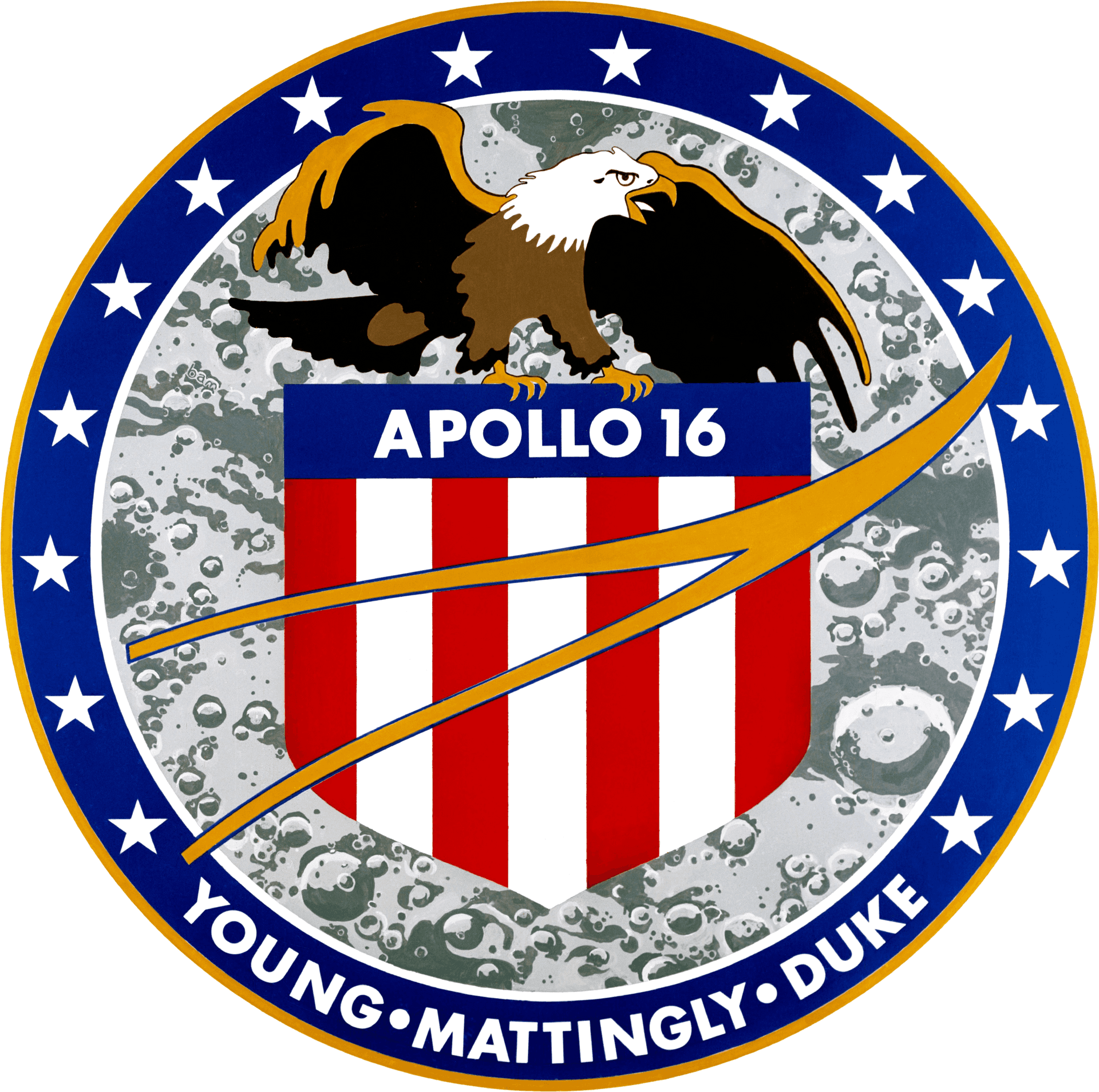 Apollo16 Mission Patch PNG Image