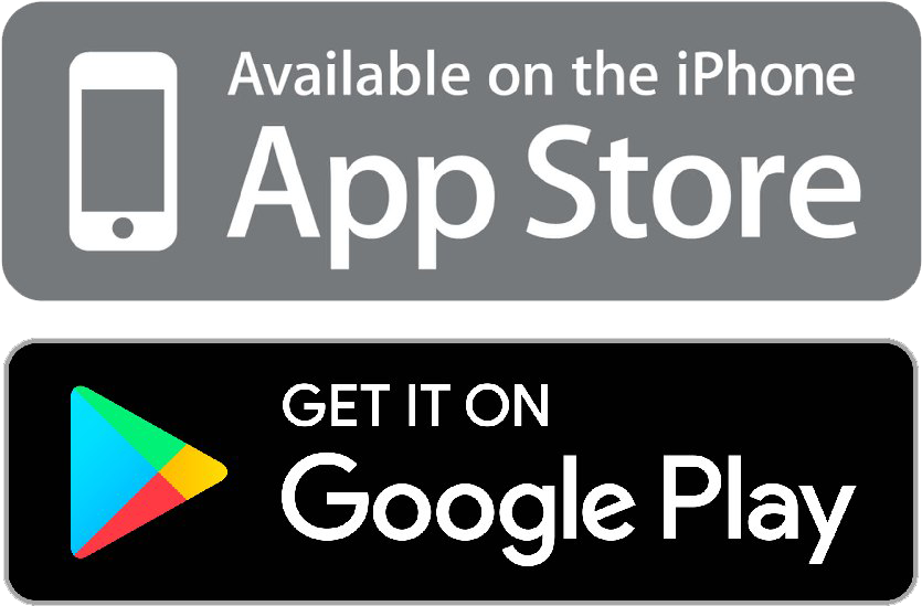 App Storeand Google Play Badges PNG Image