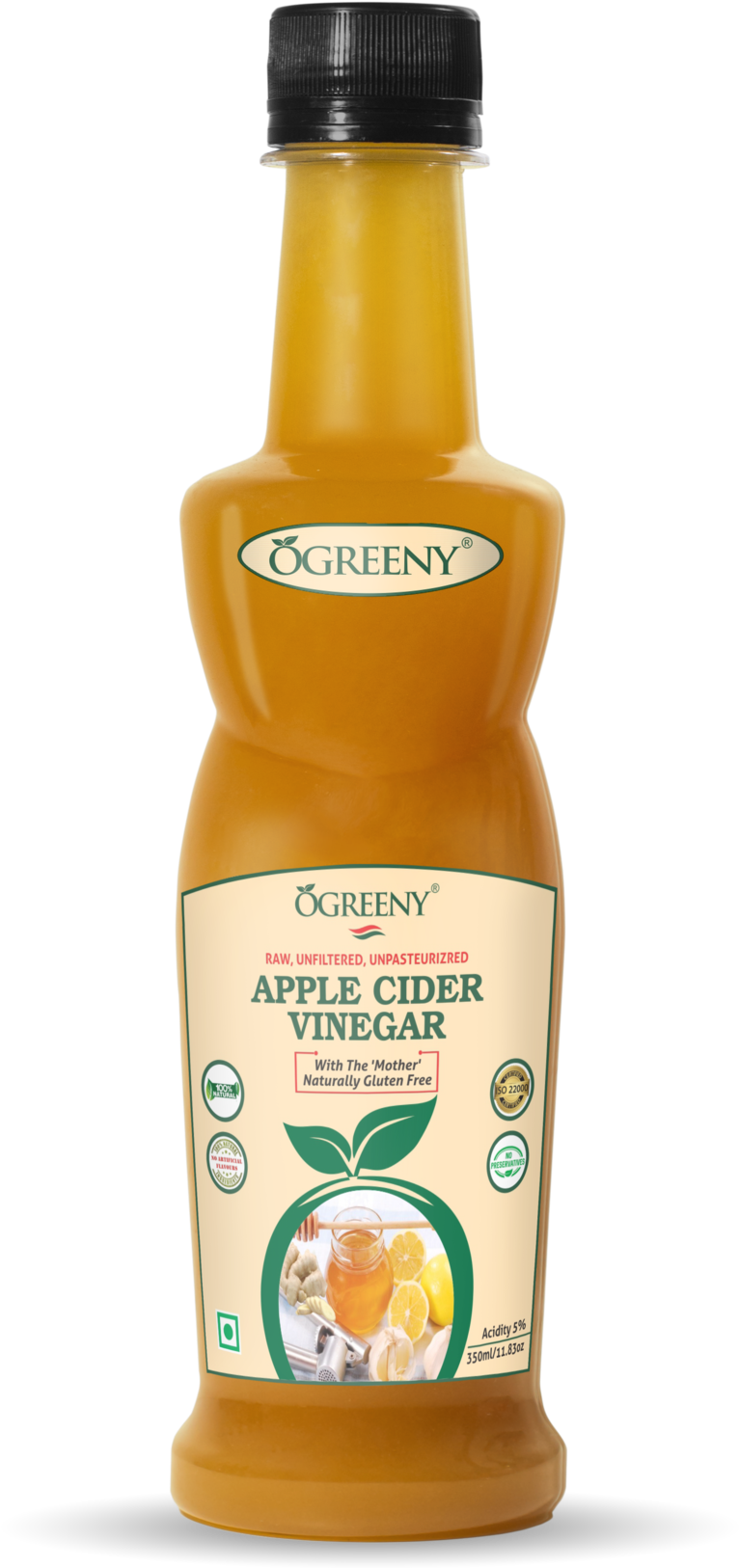 Apple Cider Vinegar Bottle PNG Image