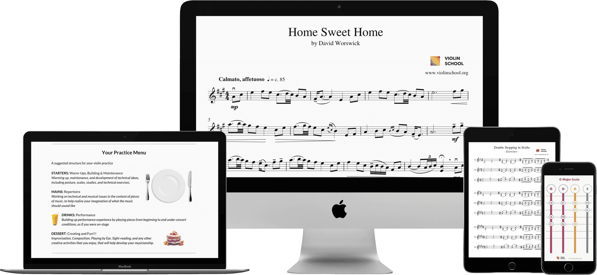 Apple Devices Music Practice Setup PNG Image