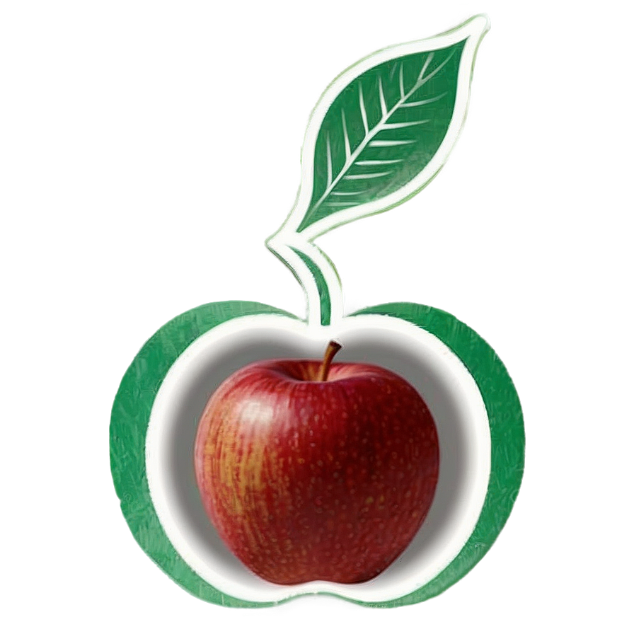 Apple Fruit Silhouette Png Qpg38 PNG Image