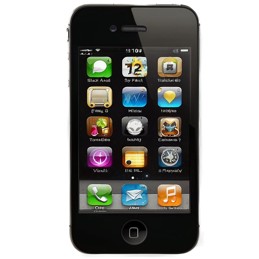 Apple Iphone 4 Png Gpe PNG Image