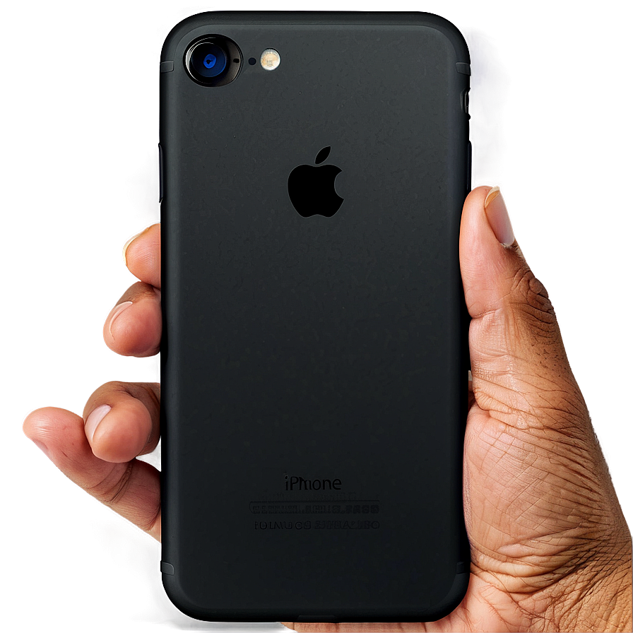 Apple Iphone 7 Matte Black Png Ykn2 PNG Image