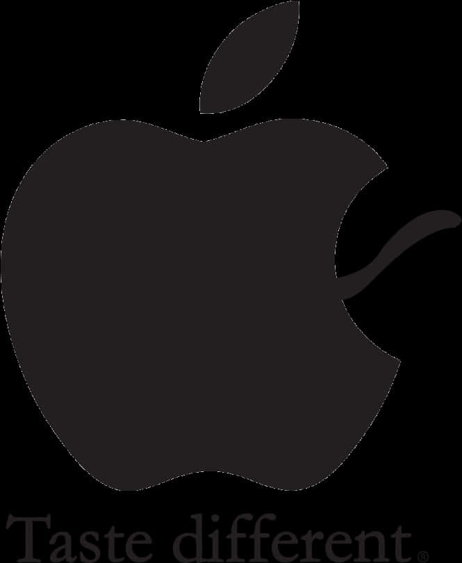 Apple Logo Taste Different PNG Image