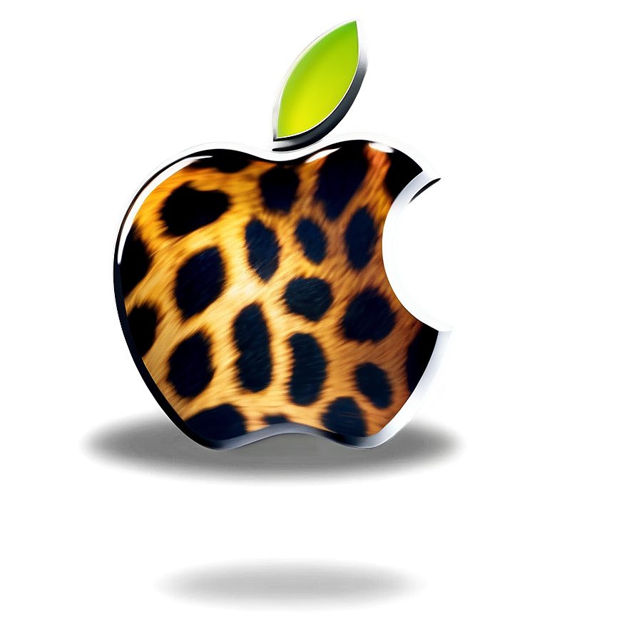 Apple Logo With Animal Print Png Rym7 PNG Image