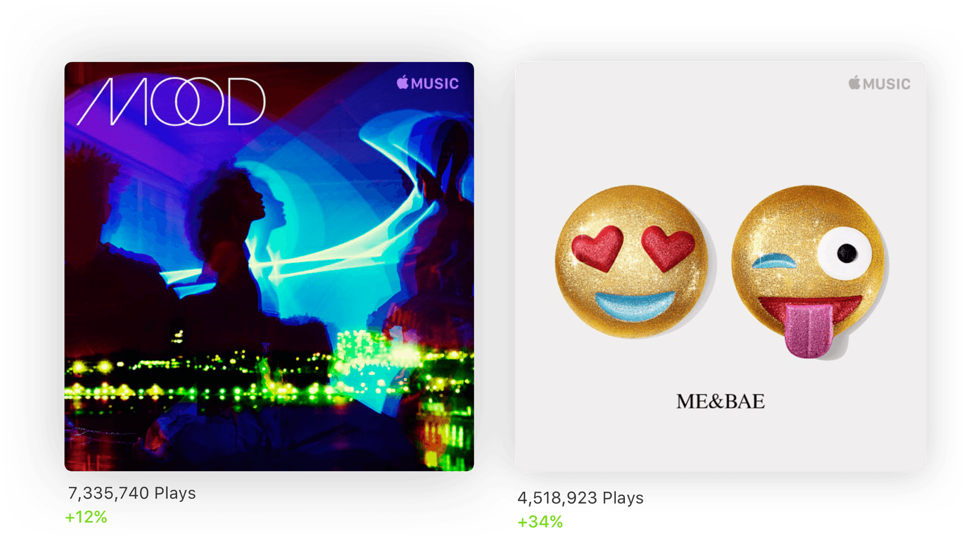 Apple Music Mood Playlist Cover PNG Image