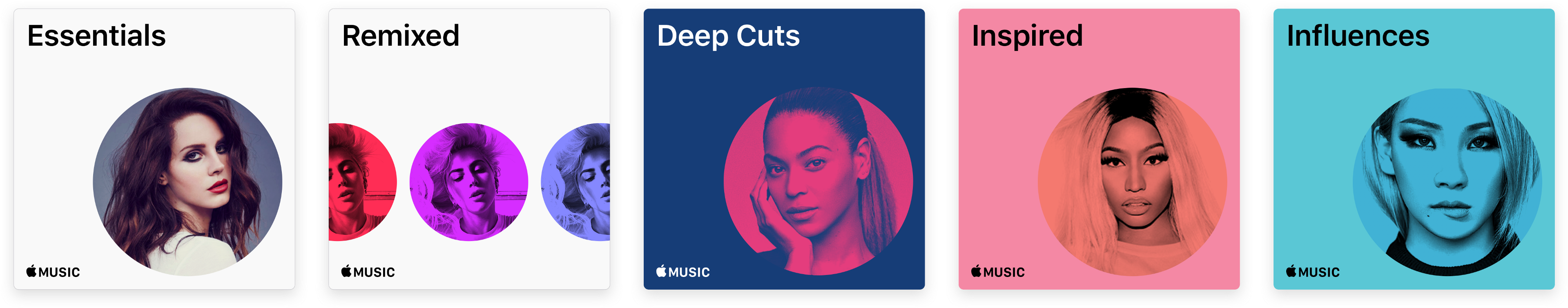 Apple Music Playlist Categories PNG Image