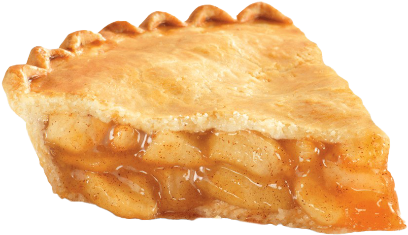 Apple Pie Slice Transparent Background PNG Image