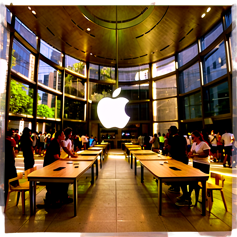 Apple Store Community Gathering Png Pdj5 PNG Image