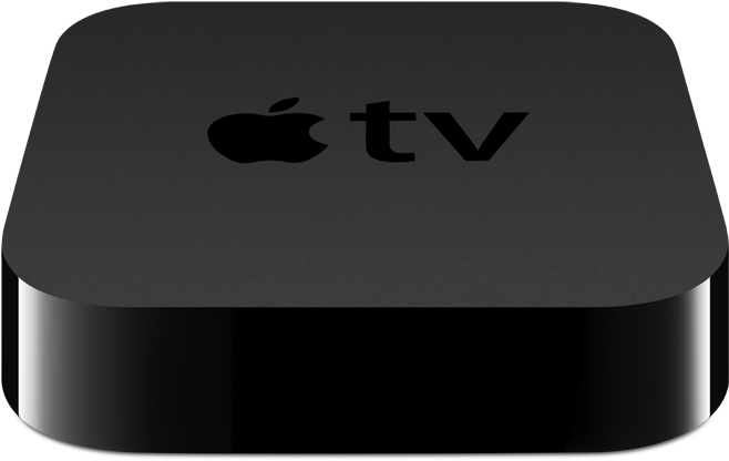 Apple T V Streaming Device Top View PNG Image