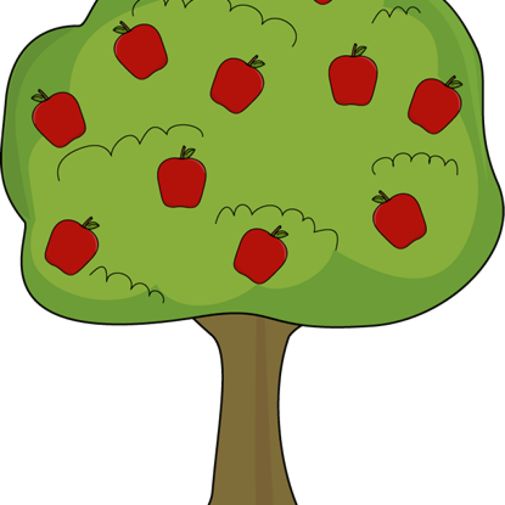 Apple Tree Cartoon Illustration PNG Image