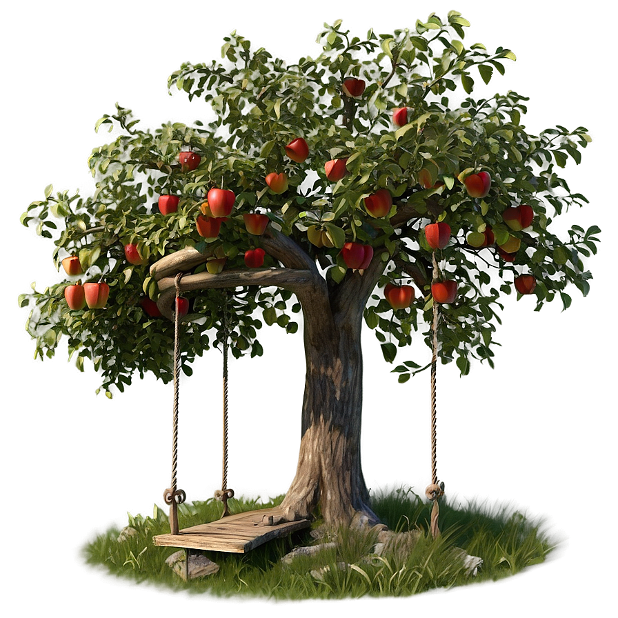 Apple Tree With Swing Png 06132024 PNG Image