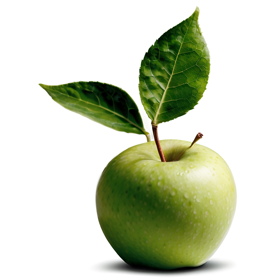 Apple With Leaf Png 04292024 PNG Image