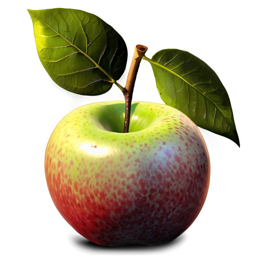 Apple With Leaf Png 06132024 PNG Image