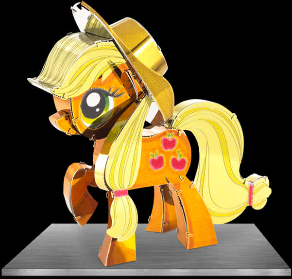 Applejack Papercraft Model PNG Image