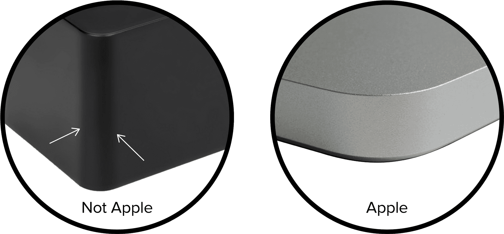 Applevs Non Apple Mouse Design PNG Image