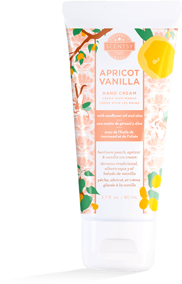 Apricot Vanilla Hand Cream Scentsy PNG Image