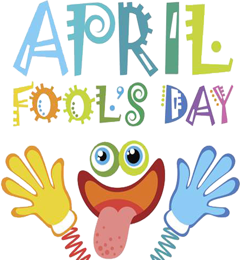 April Fools Day Cartoon Celebration PNG Image