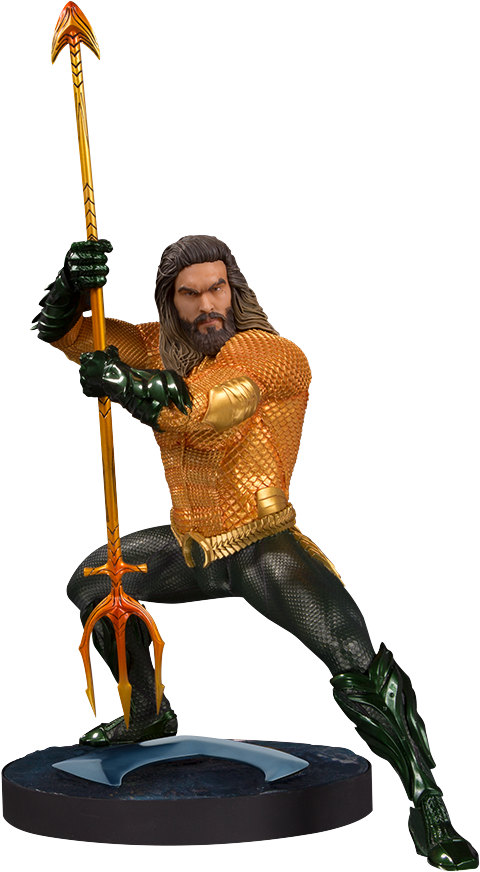 Aquaman Action Figure Pose PNG Image