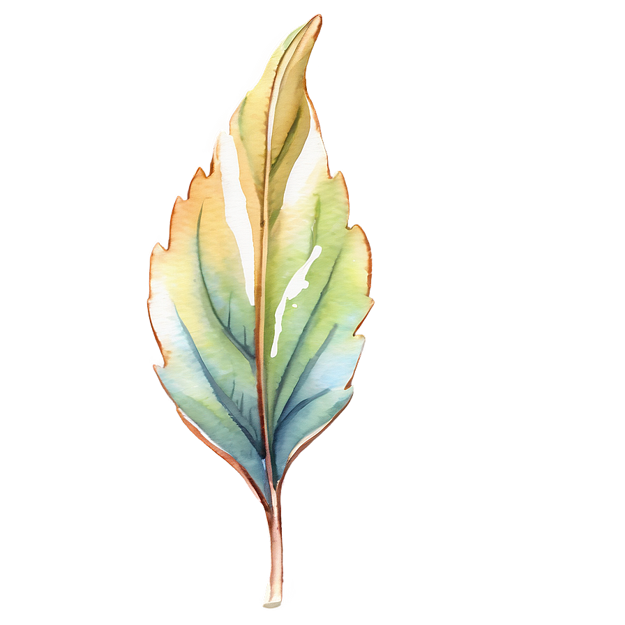 Aquarelle Leaves Png 26 PNG Image