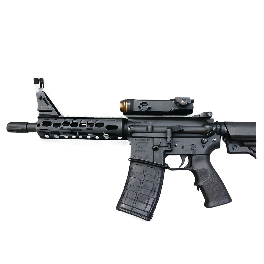 Ar 15 With Flashlight Png Sbq PNG Image