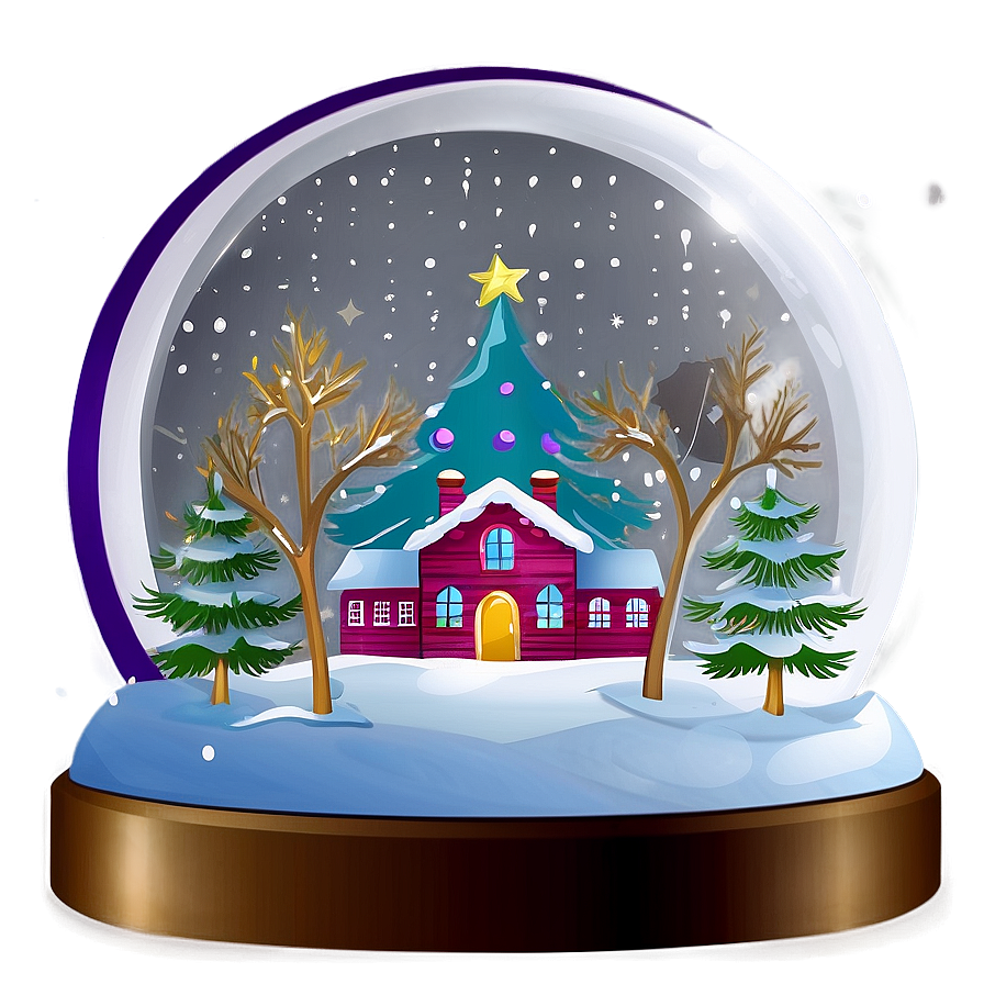 Arbol De Navidad In A Snow Globe Png 06122024 PNG Image