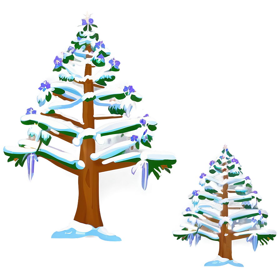 Arbol De Navidad In Winter Wonderland Png Hmp75 PNG Image