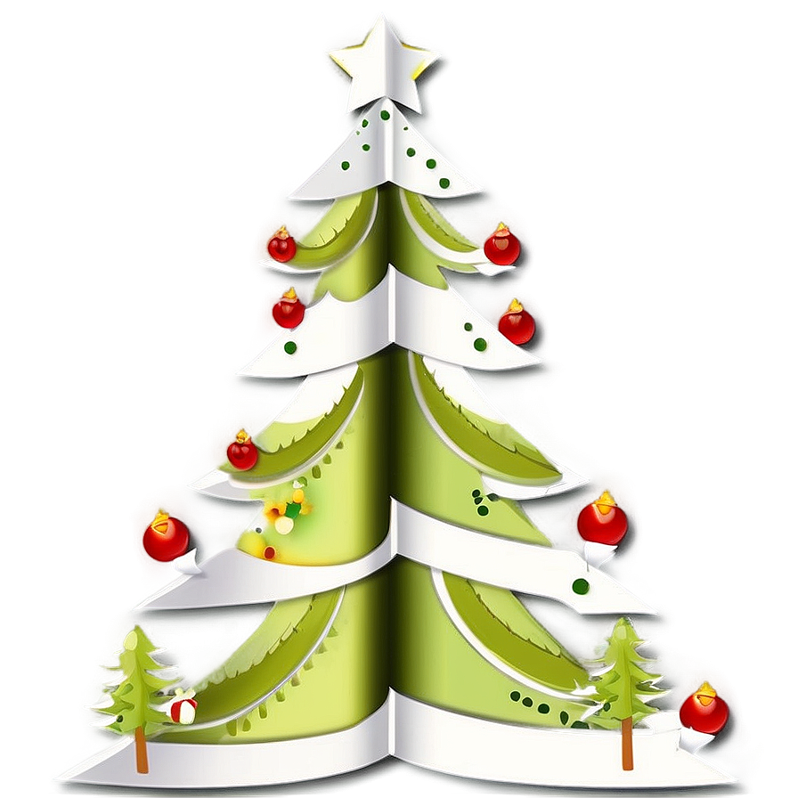 Arbol De Navidad With Paper Crafts Png 06122024 PNG Image