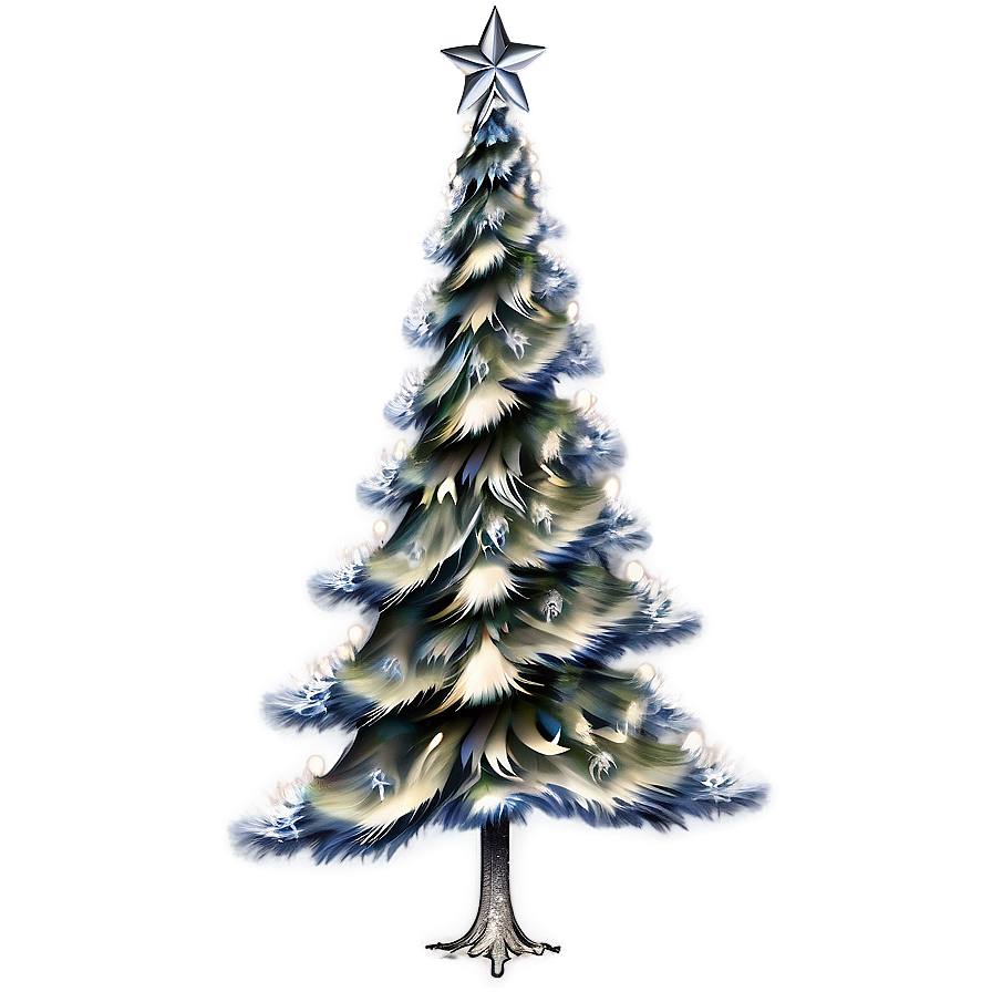 Arbol De Navidad With Silver Glitter Png Tsm PNG Image