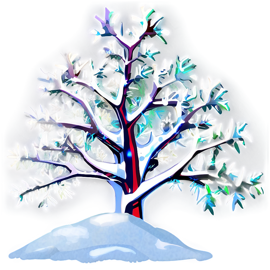 Arbol De Navidad With Snow Flakes Png 24 PNG Image