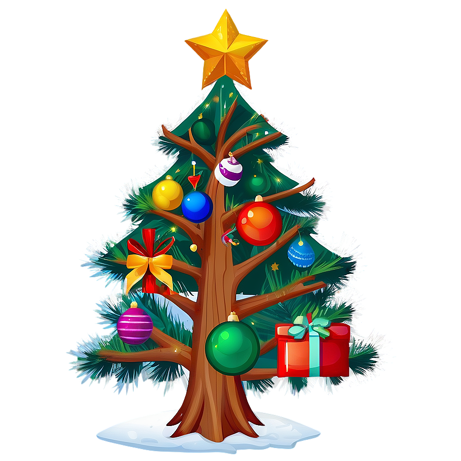 Arbol De Navidad With Wooden Ornaments Png 06122024 PNG Image