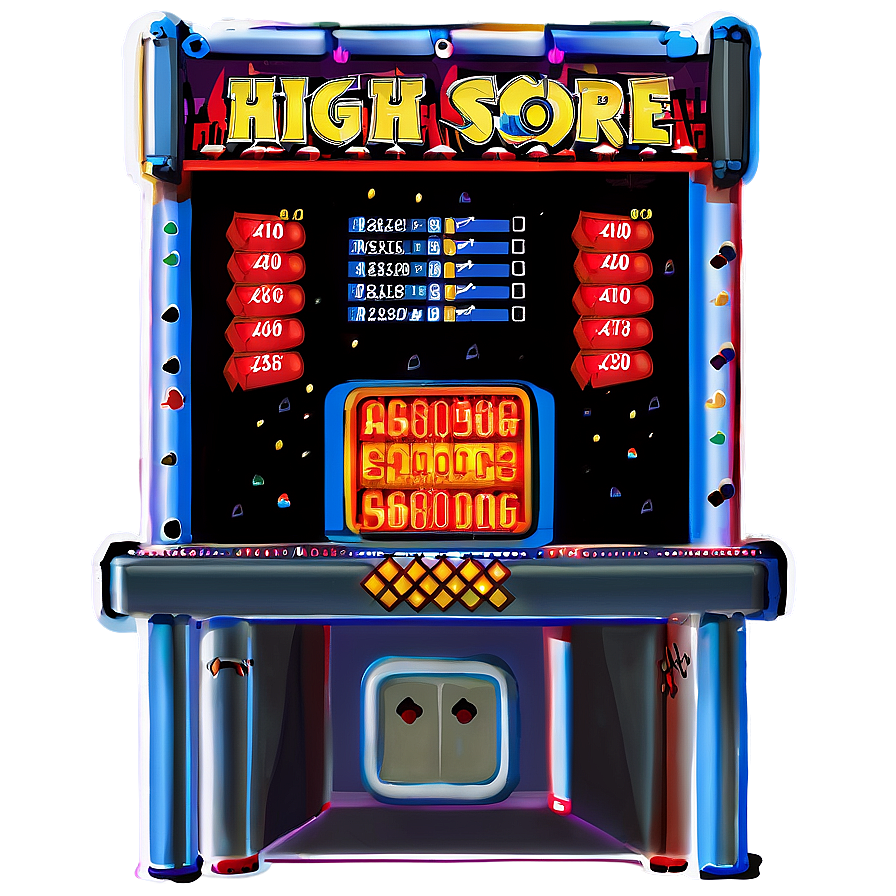 Arcade Game High Score Table Png 06292024 PNG Image