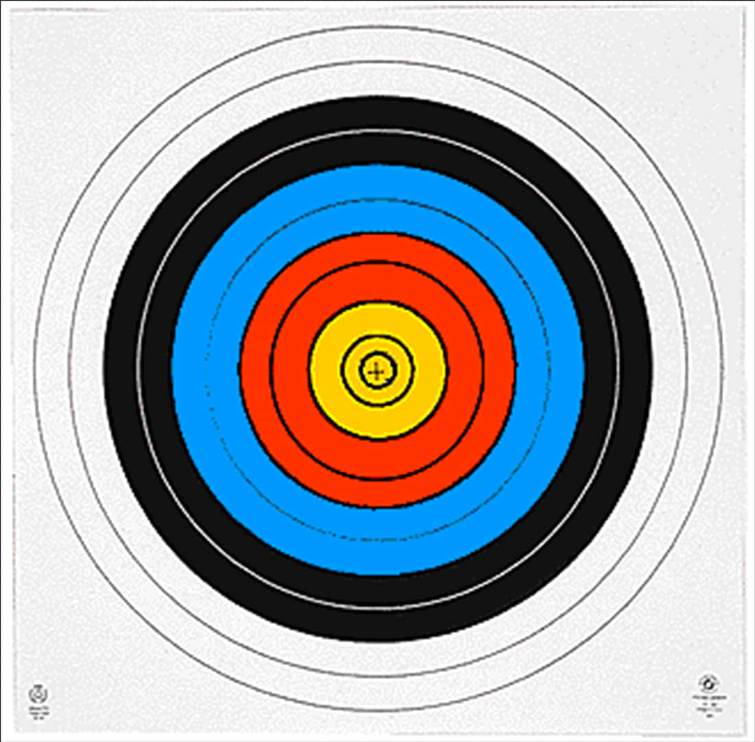 Archery Target Concentric Circles PNG Image