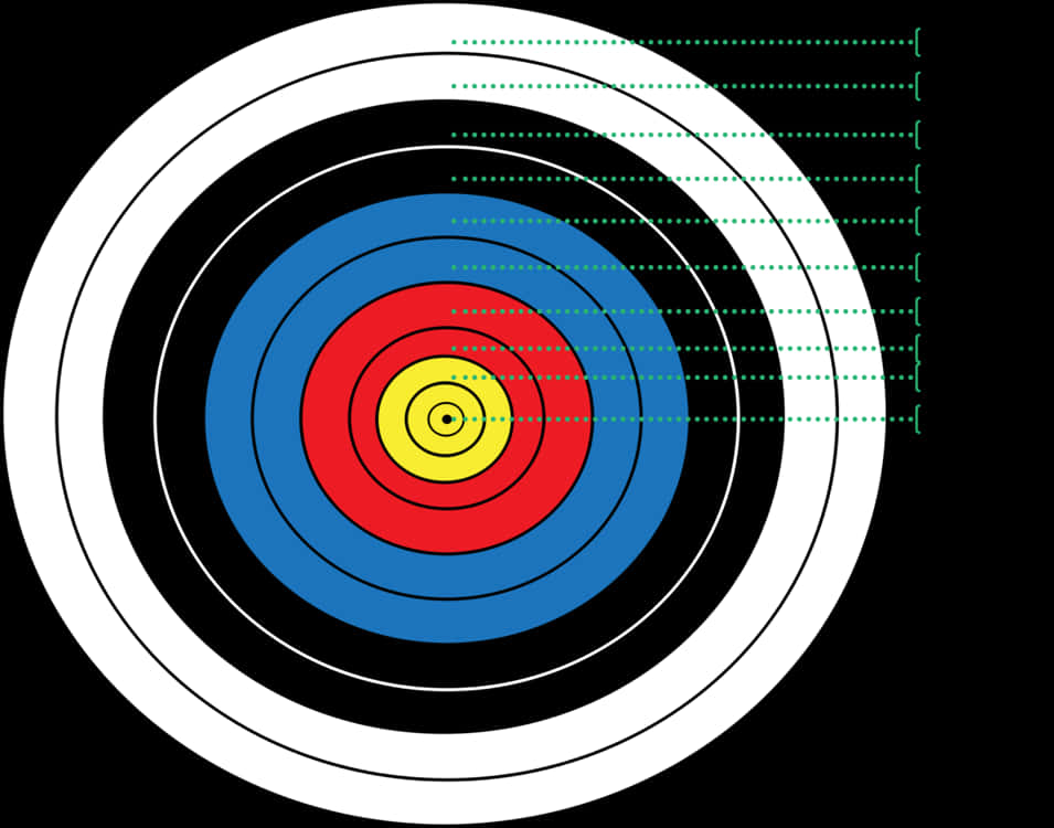 Archery Target Illustration PNG Image