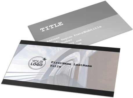 Architect Business Cards Mockup PNG Image