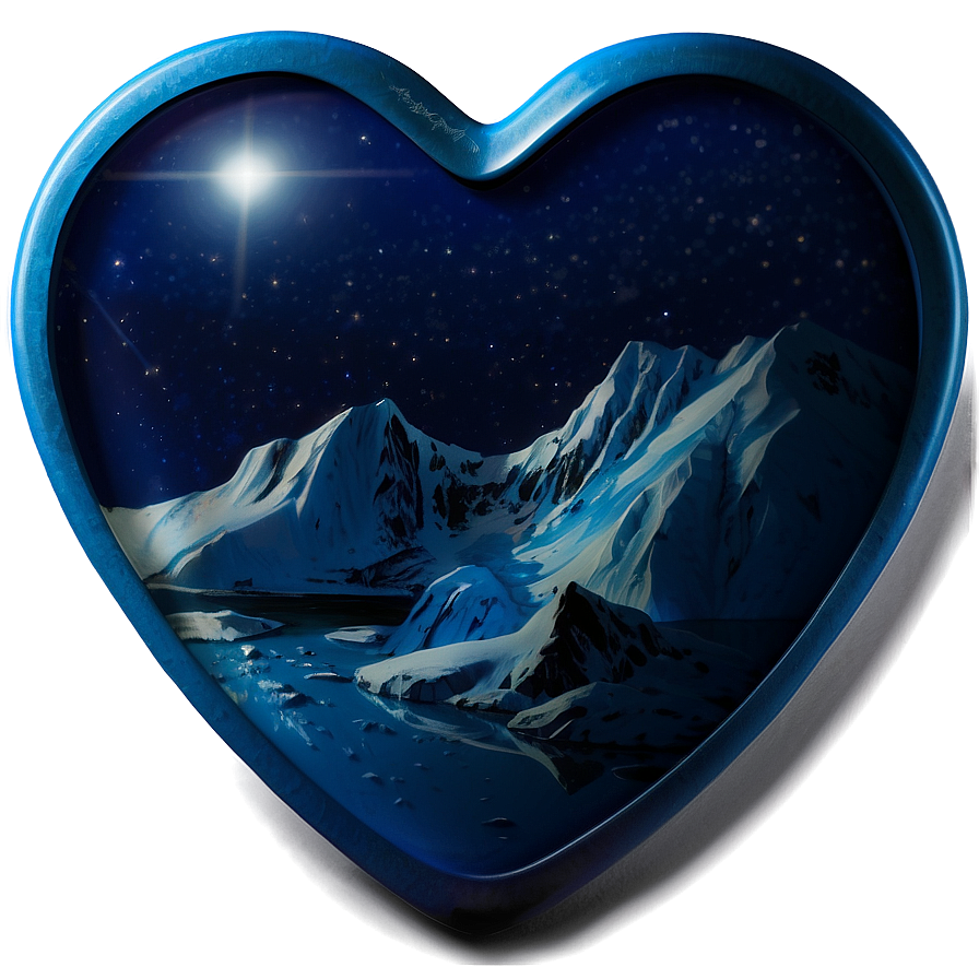 Arctic Blue Heart Icon Png Frj73 PNG Image