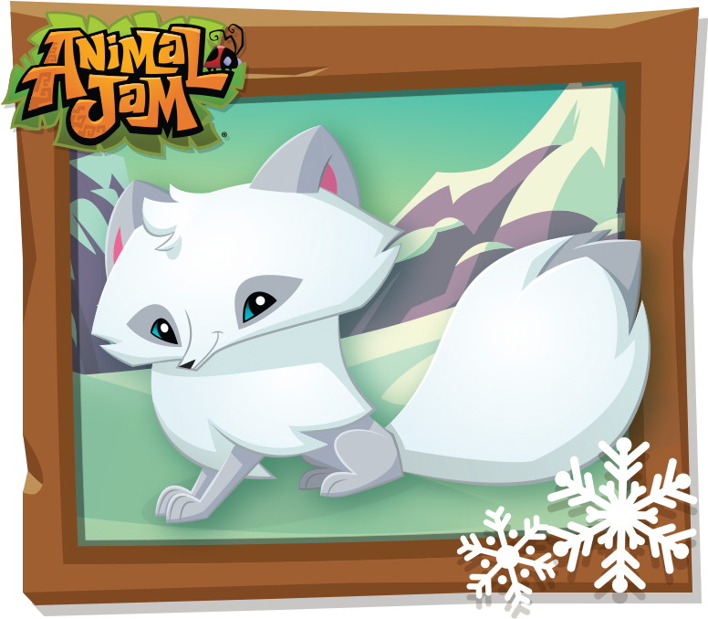 Arctic Fox Animal Jam Game PNG Image